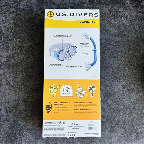 NIB U.S. Divers Junior’s Mask And Snorkel - Picture 3 of 11